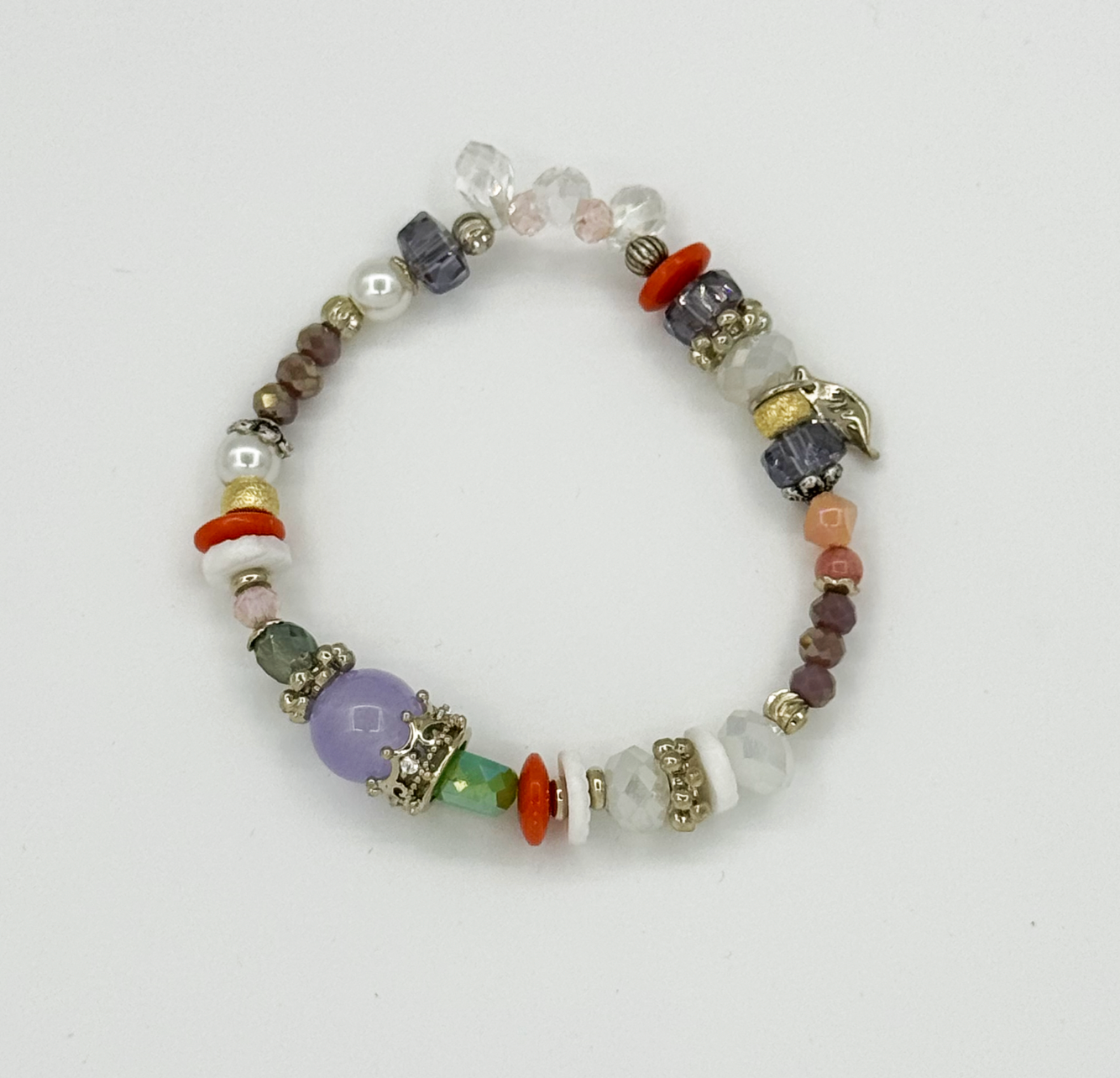 62007 Elastische Armband Met Mix Van Resinkwartsstenen | Muticolour