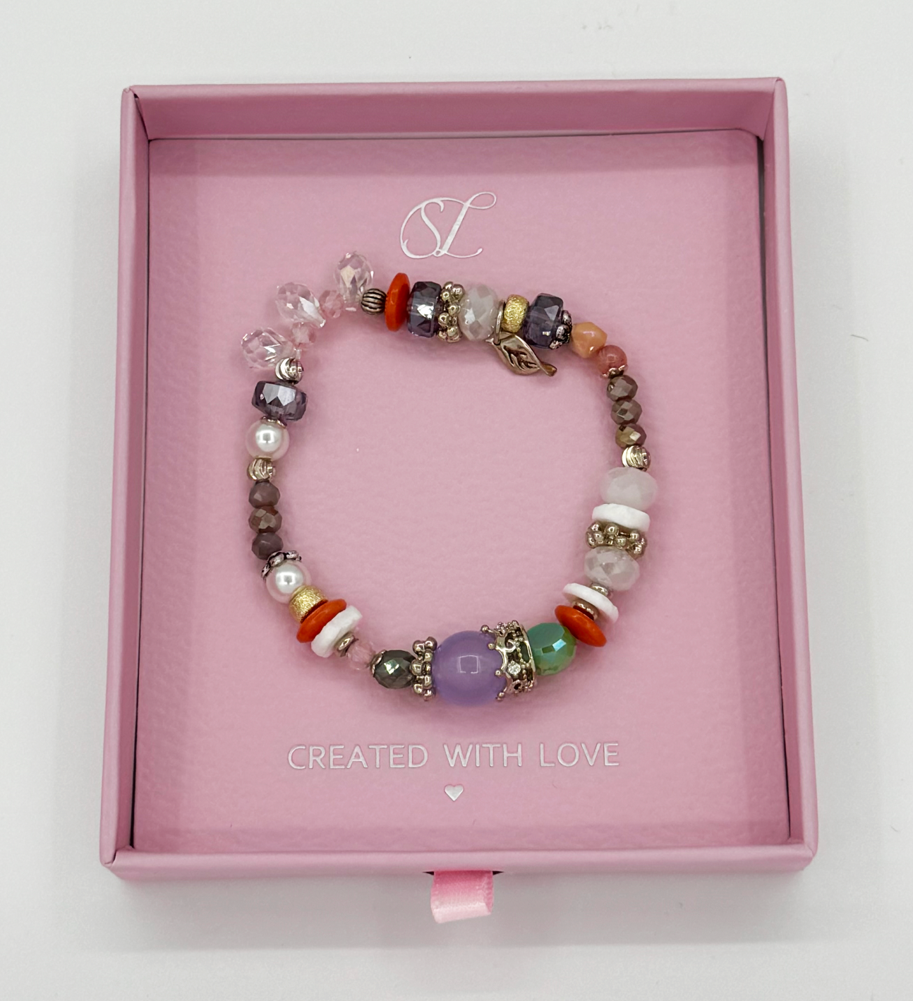 62007 Elastische Armband Met Mix Van Resinkwartsstenen | Muticolour