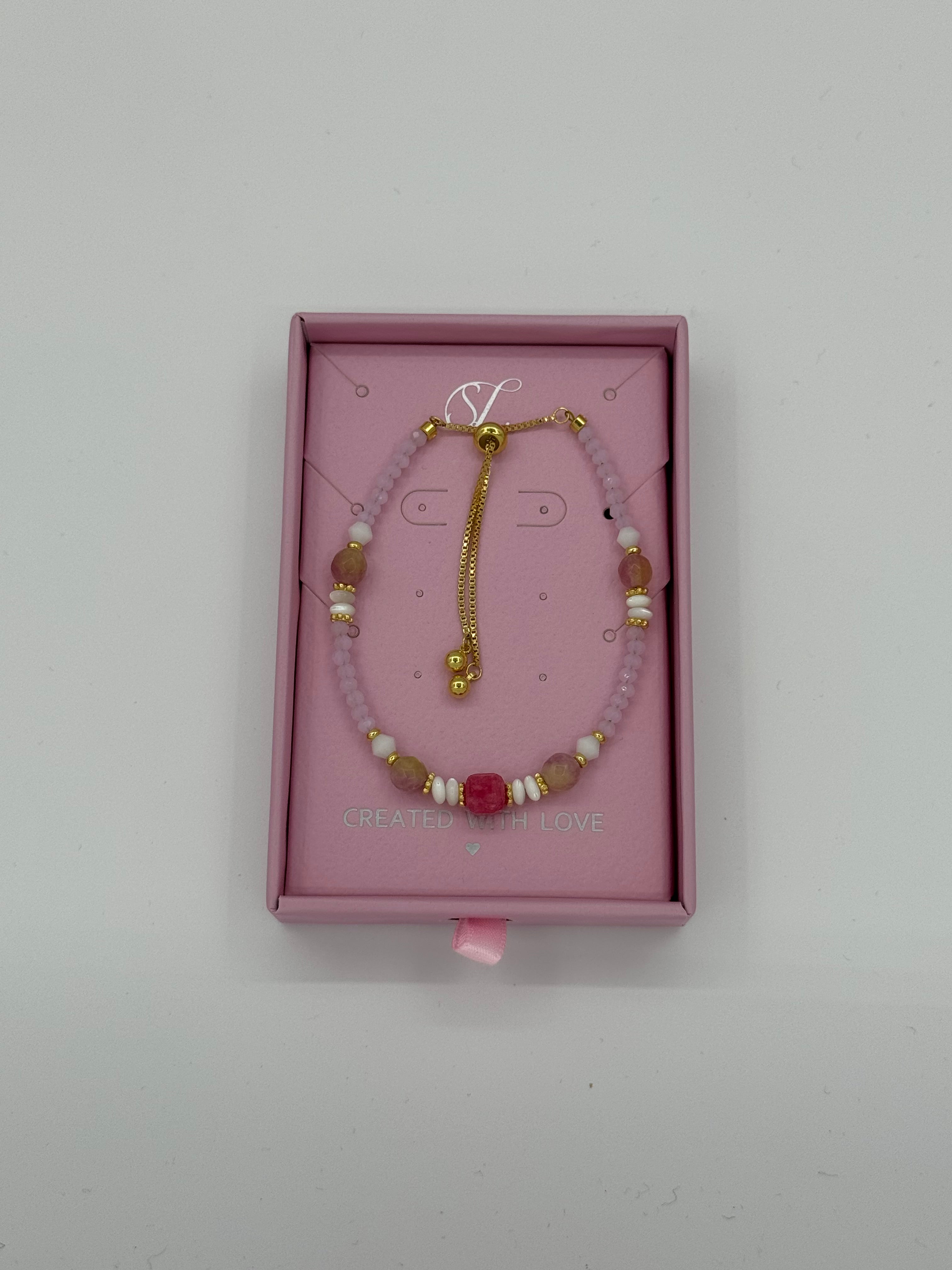 62015 Elastische Armband Met Echte Natuurlijke Kwartsstenen | Muticolour