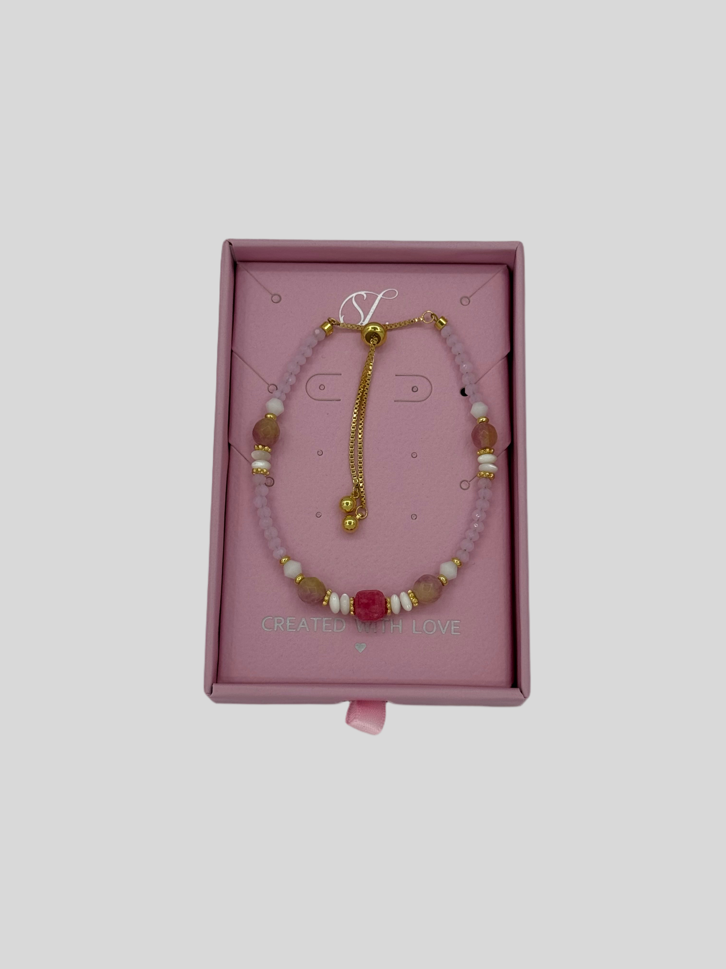 62015 Elastische Armband Met Echte Natuurlijke Kwartsstenen | Muticolour