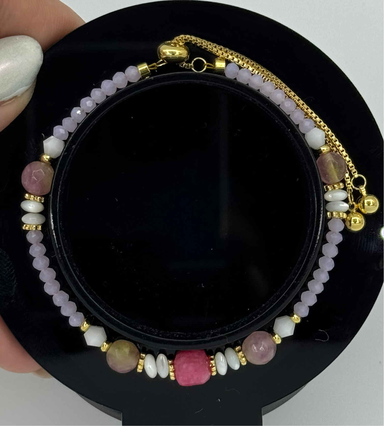 62015 Elastische Armband Met Echte Natuurlijke Kwartsstenen | Muticolour