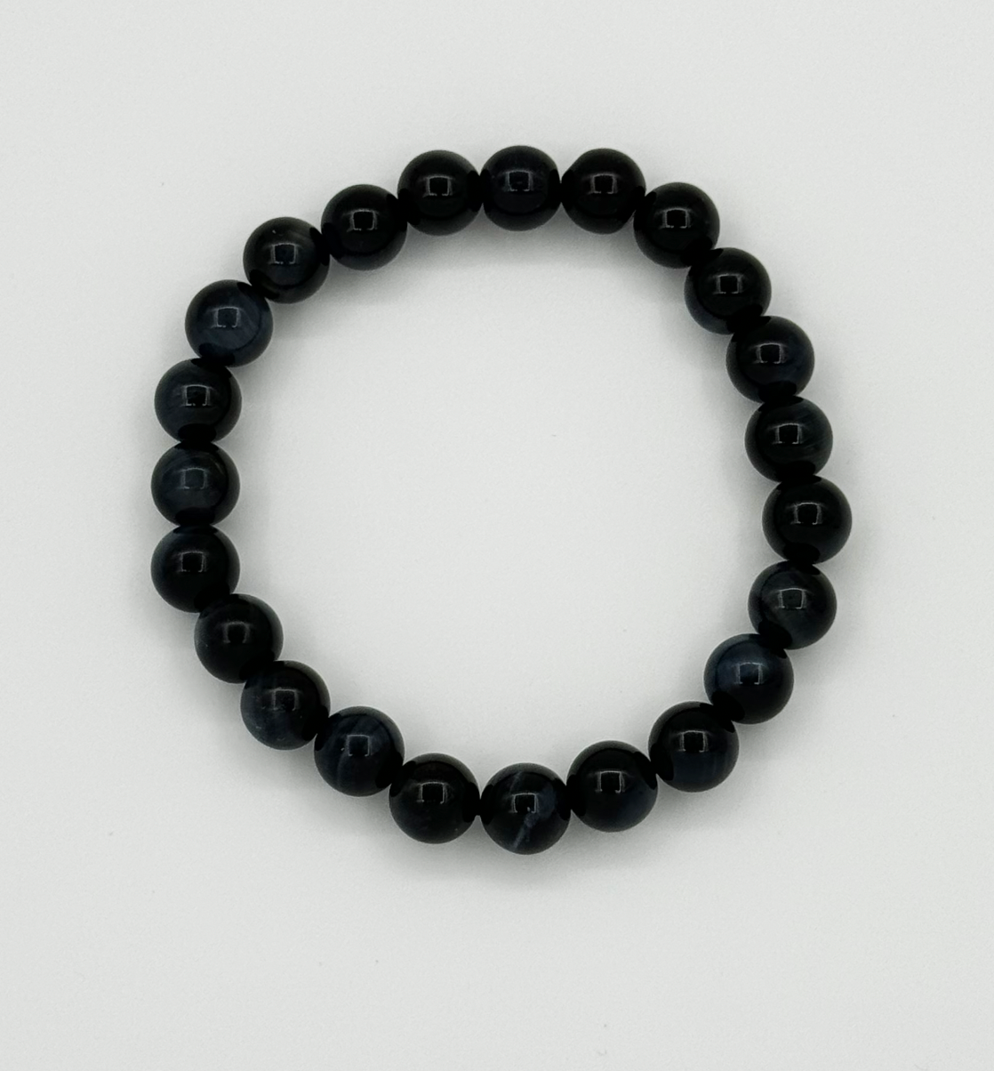 62023 Tigeroogstenen Kralenarmband | Black
