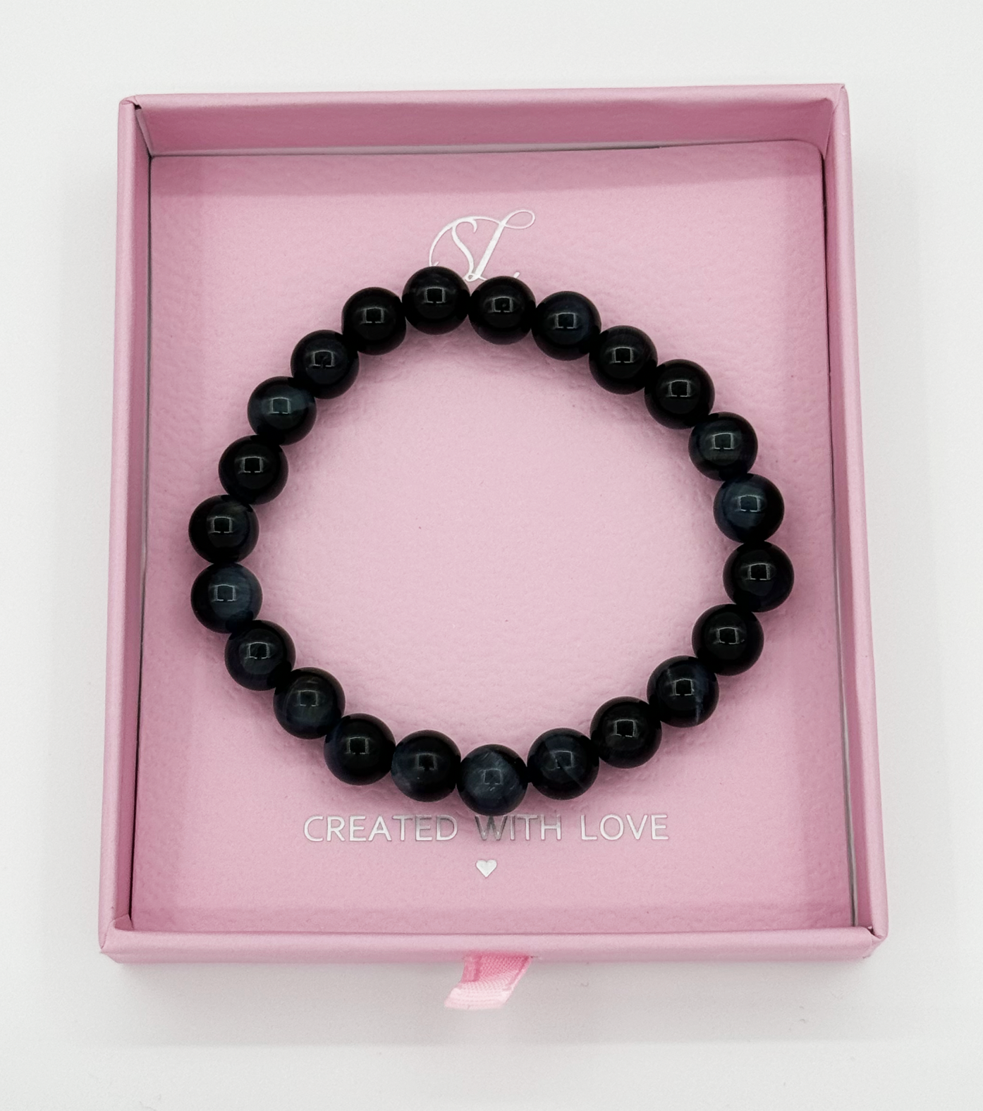 62023 Tigeroogstenen Kralenarmband | Black