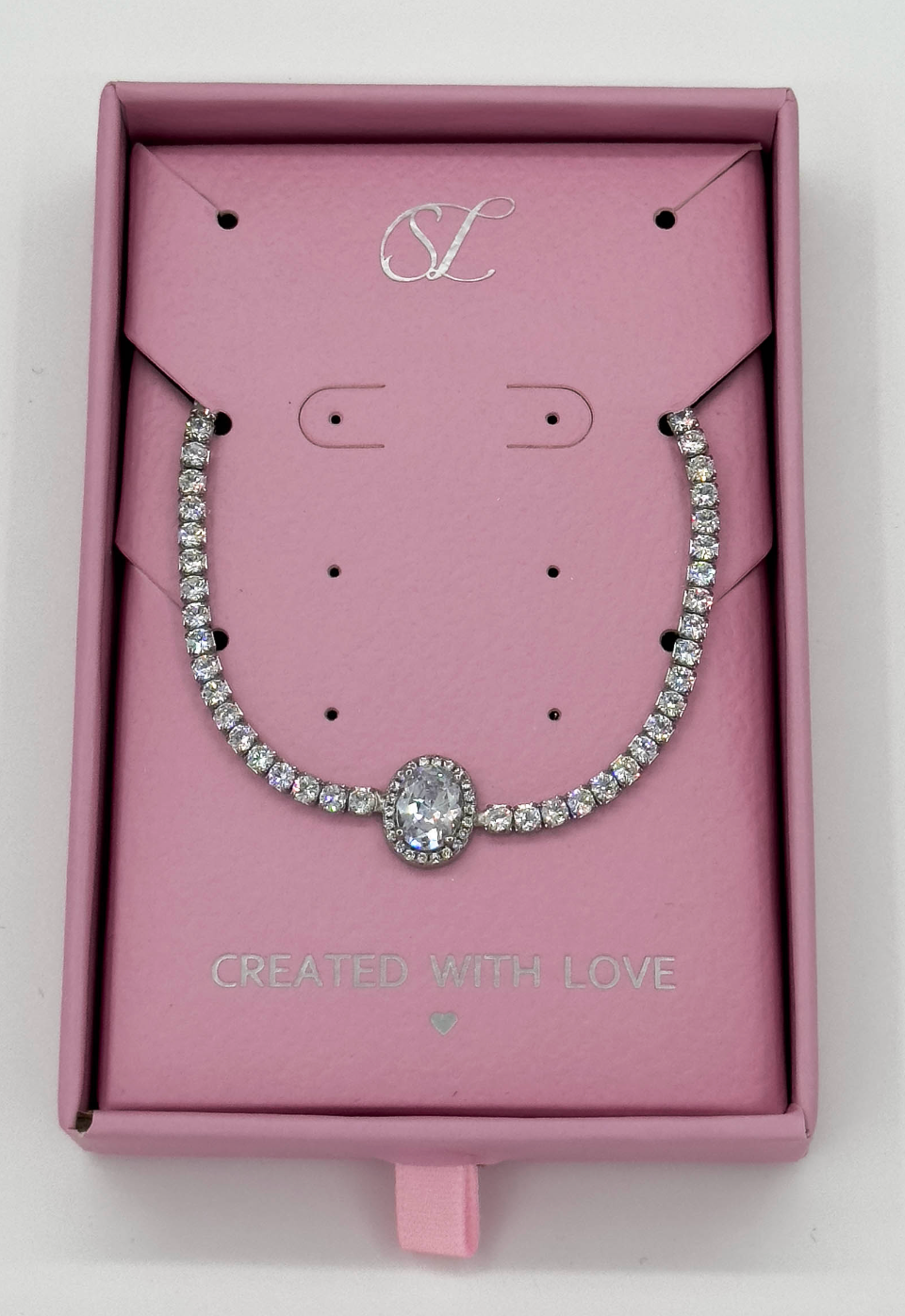 62040 En Armband Met Zirkoon Kristallen | Silver