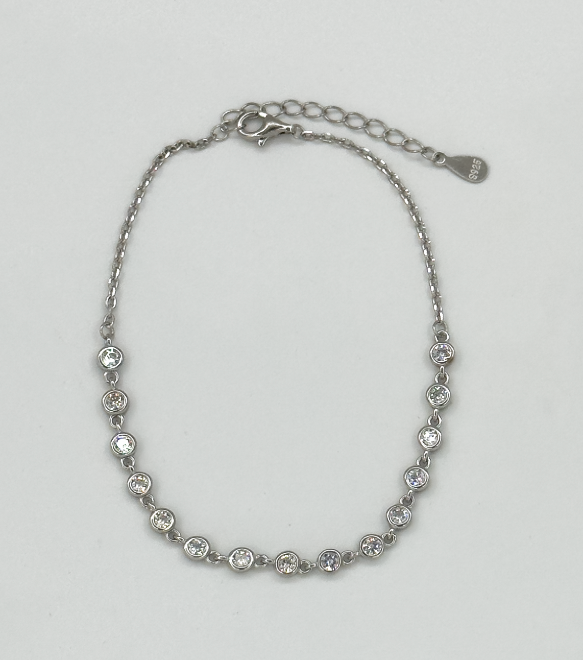 62043 En Armband Met Zirkoon Kristallen Kralen | Silver