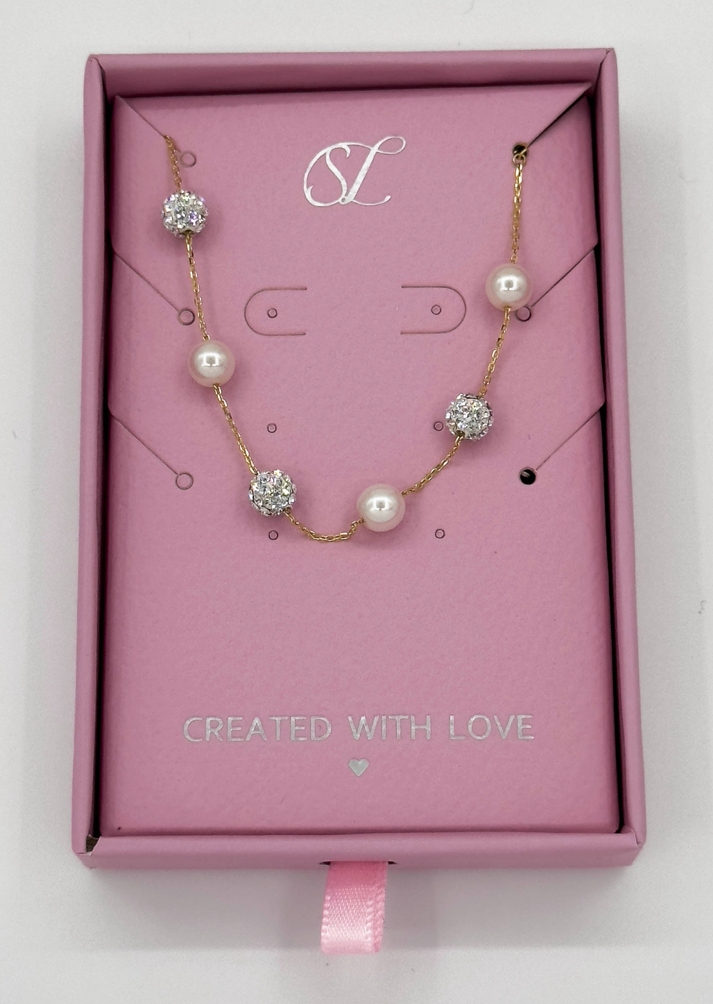 62049 En Armband Met Verguldingzirkoon Kristallen Kralen | Gold