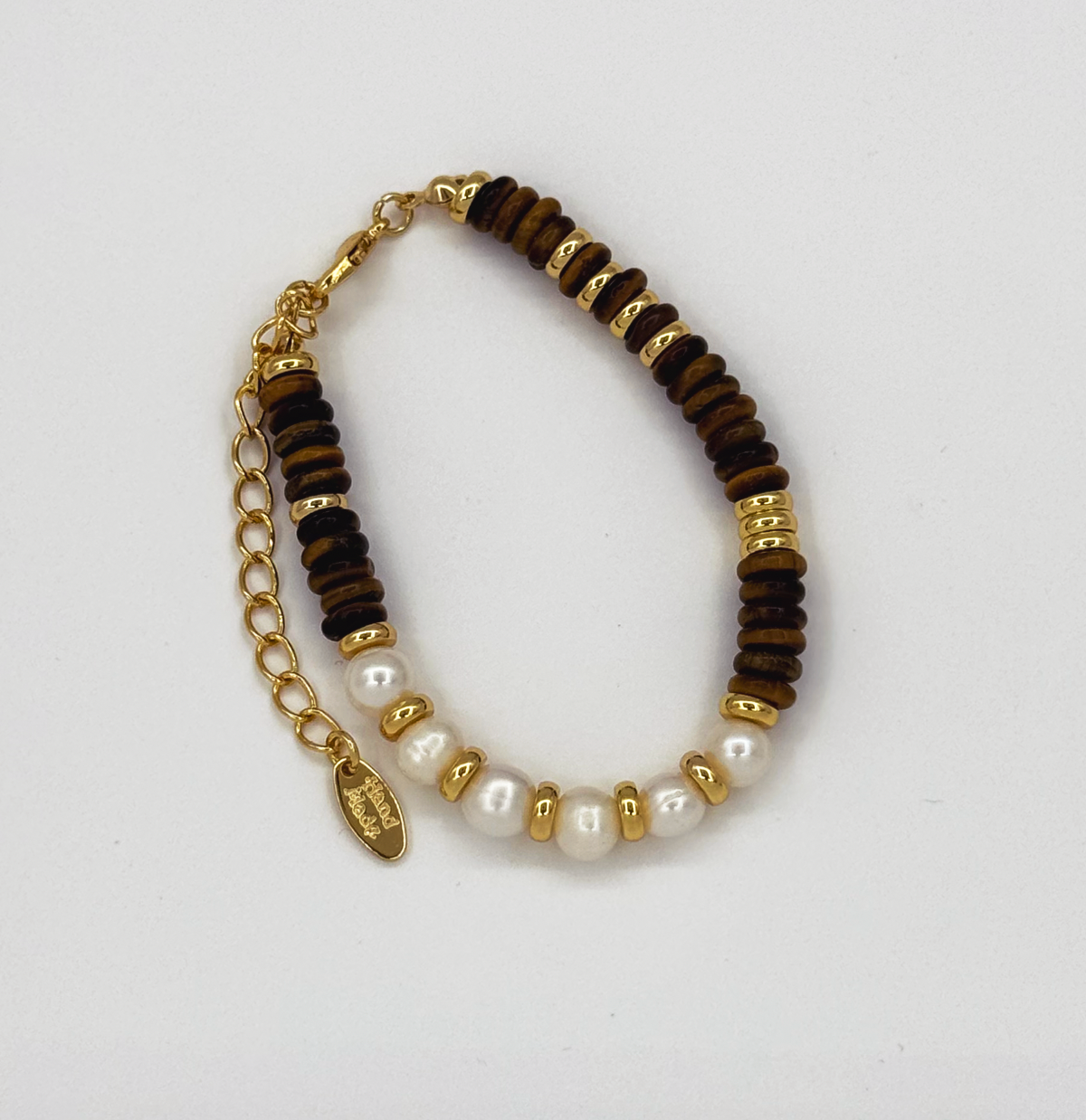 62054 Gecombineerde Parelskwartsen Kralen Armband | Muticolour