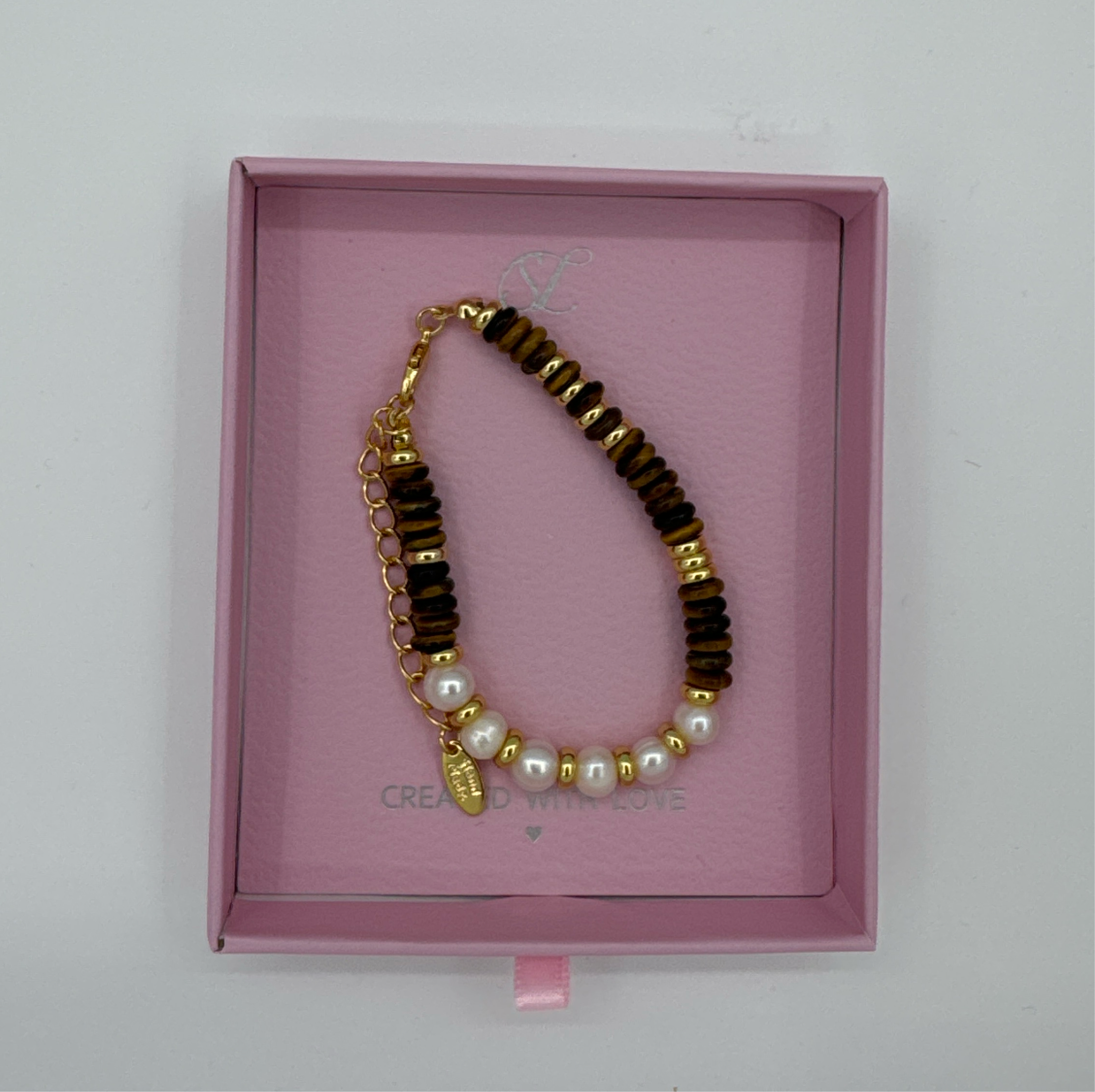 62054 Gecombineerde Parelskwartsen Kralen Armband | Muticolour