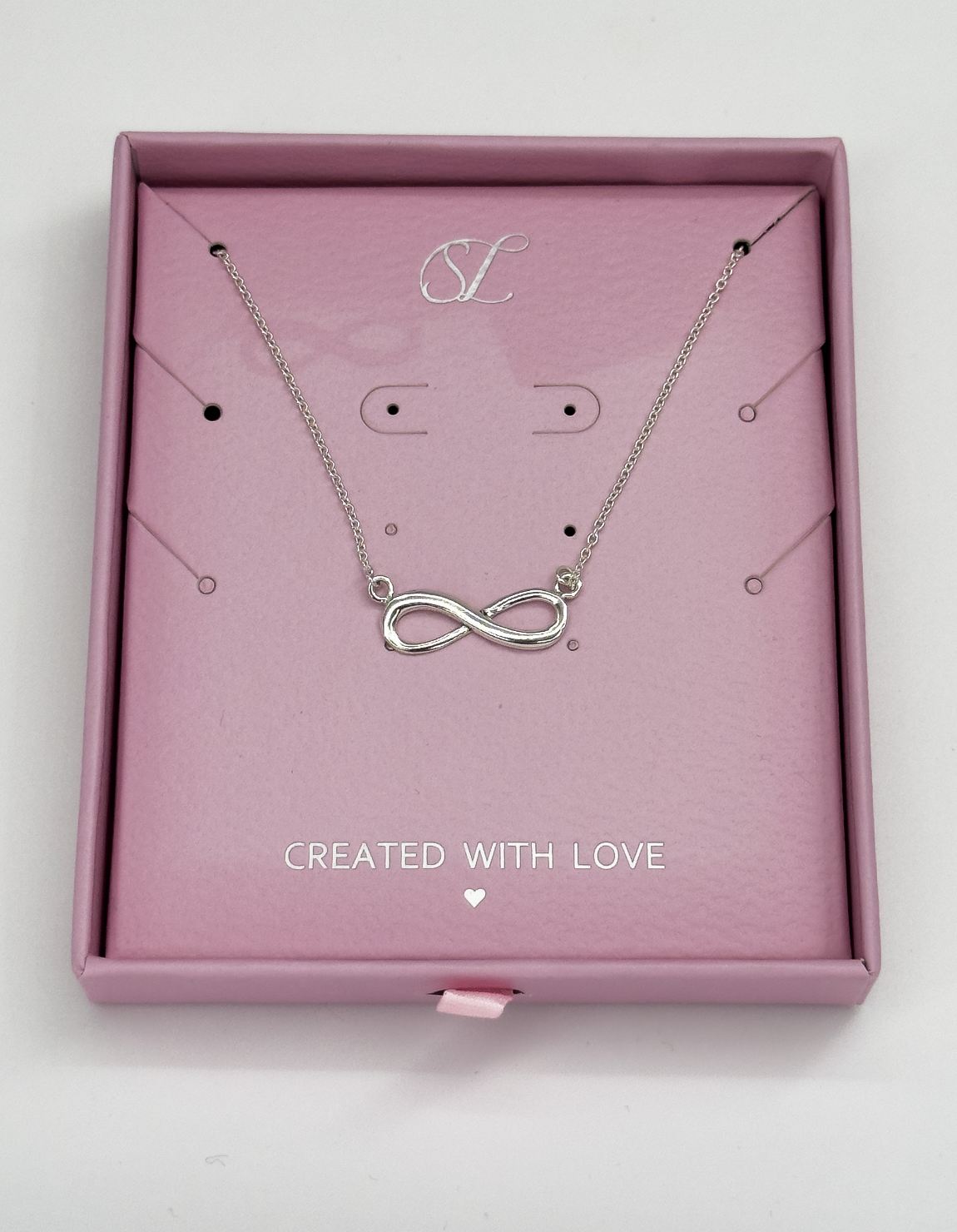 64002 Dunne En Ketting Met Oneindigheidskraal | Silver