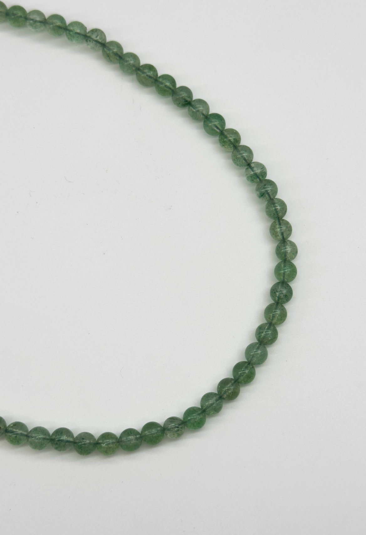 64025 Licht Quartz Kralenketting | Soft Green