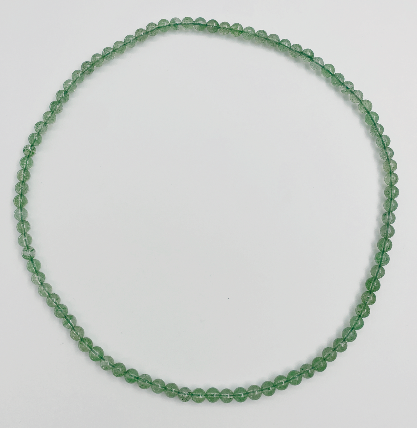 64025 Licht Quartz Kralenketting | Soft Green