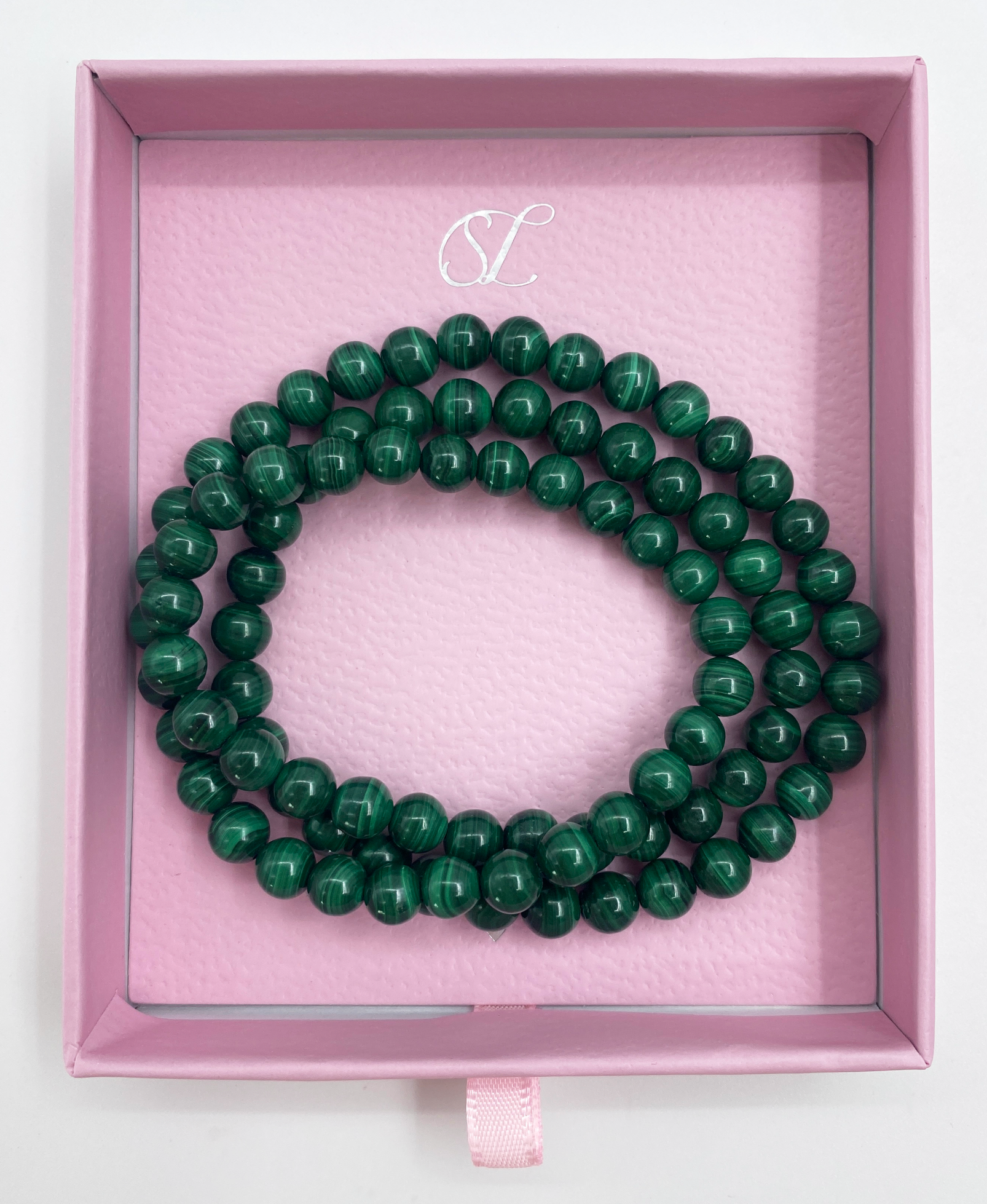 64026 Malachite Kralenketting | Petrol