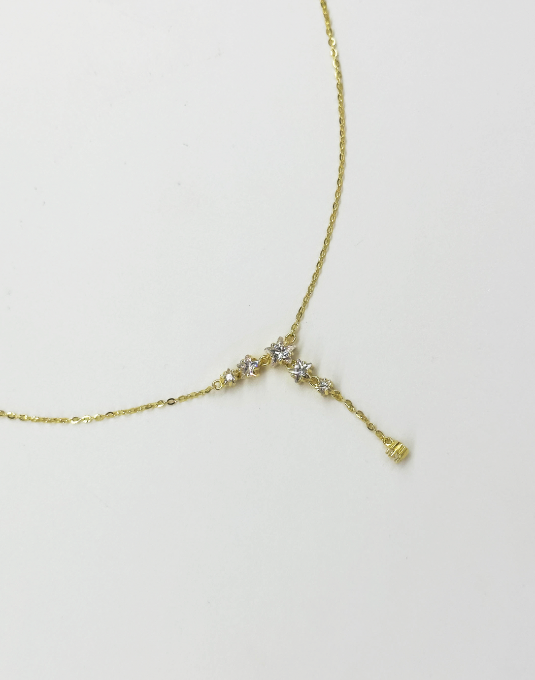 64032 Fijn En Vergulde Ketting Met Sterrenbeeld Hanger | Gold