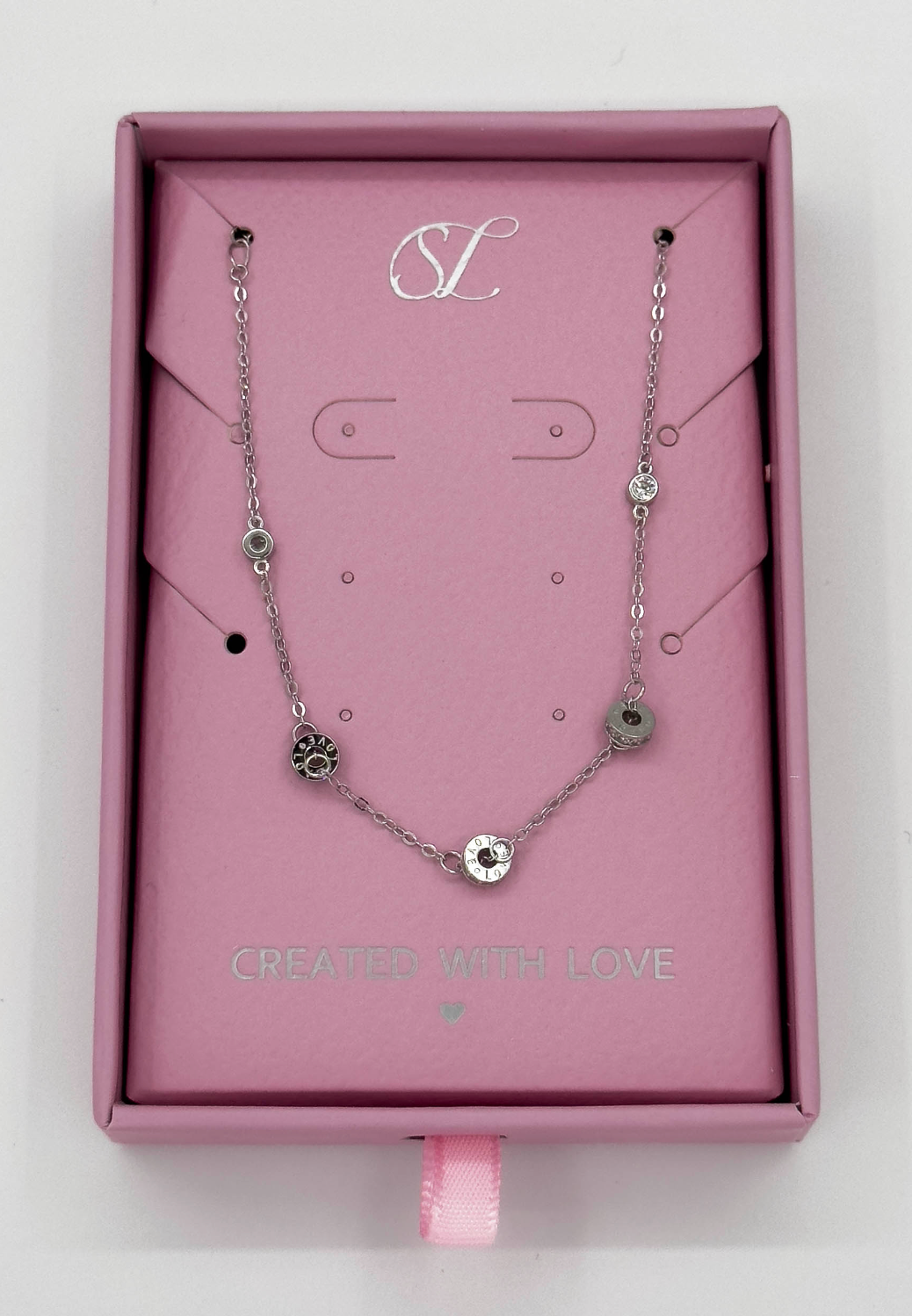 64047 Fijne Roestvrijstalen Ketting Met Meerdere Bloemvormige Hangers | Gold