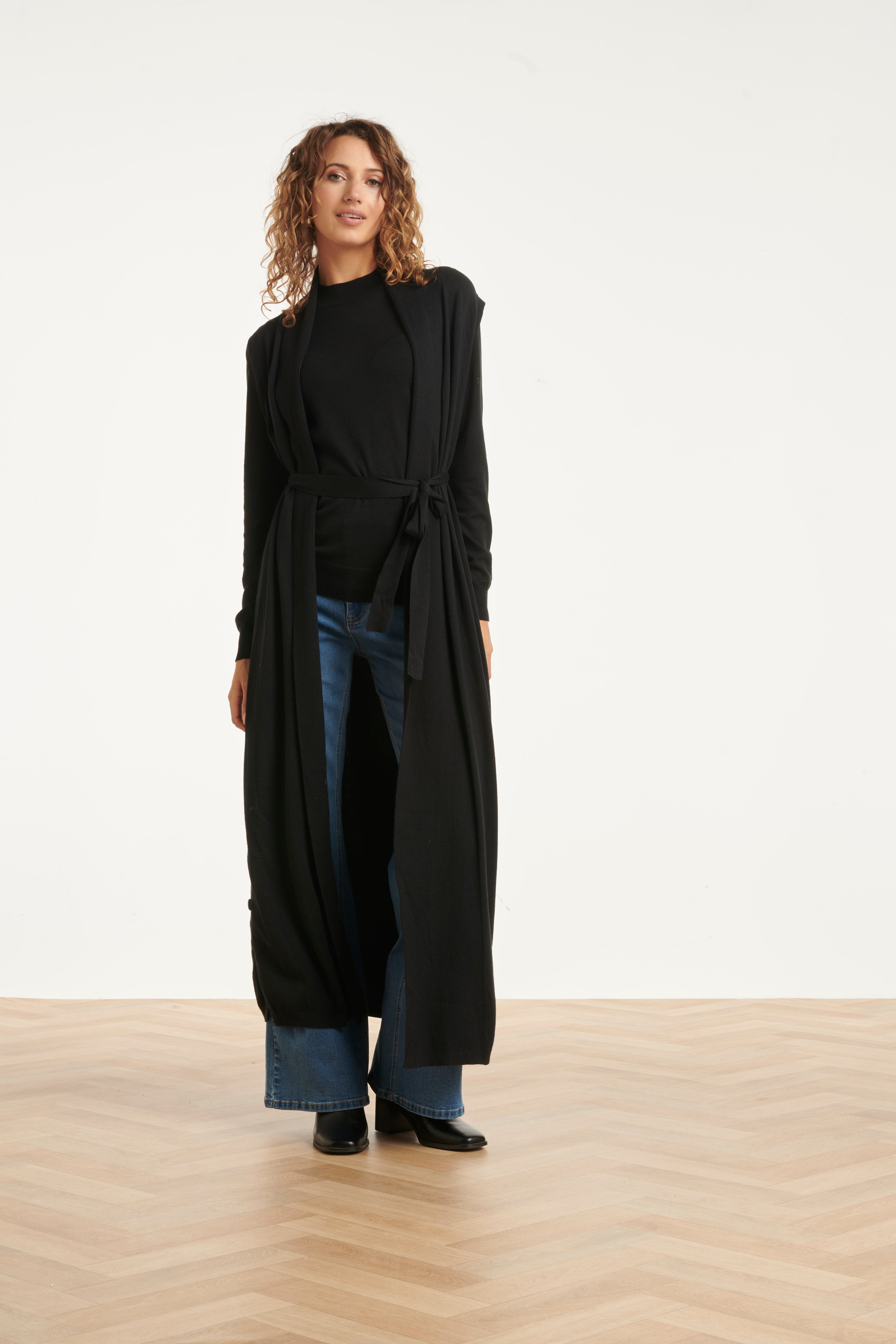 Damesgilet Met Lurex | Black