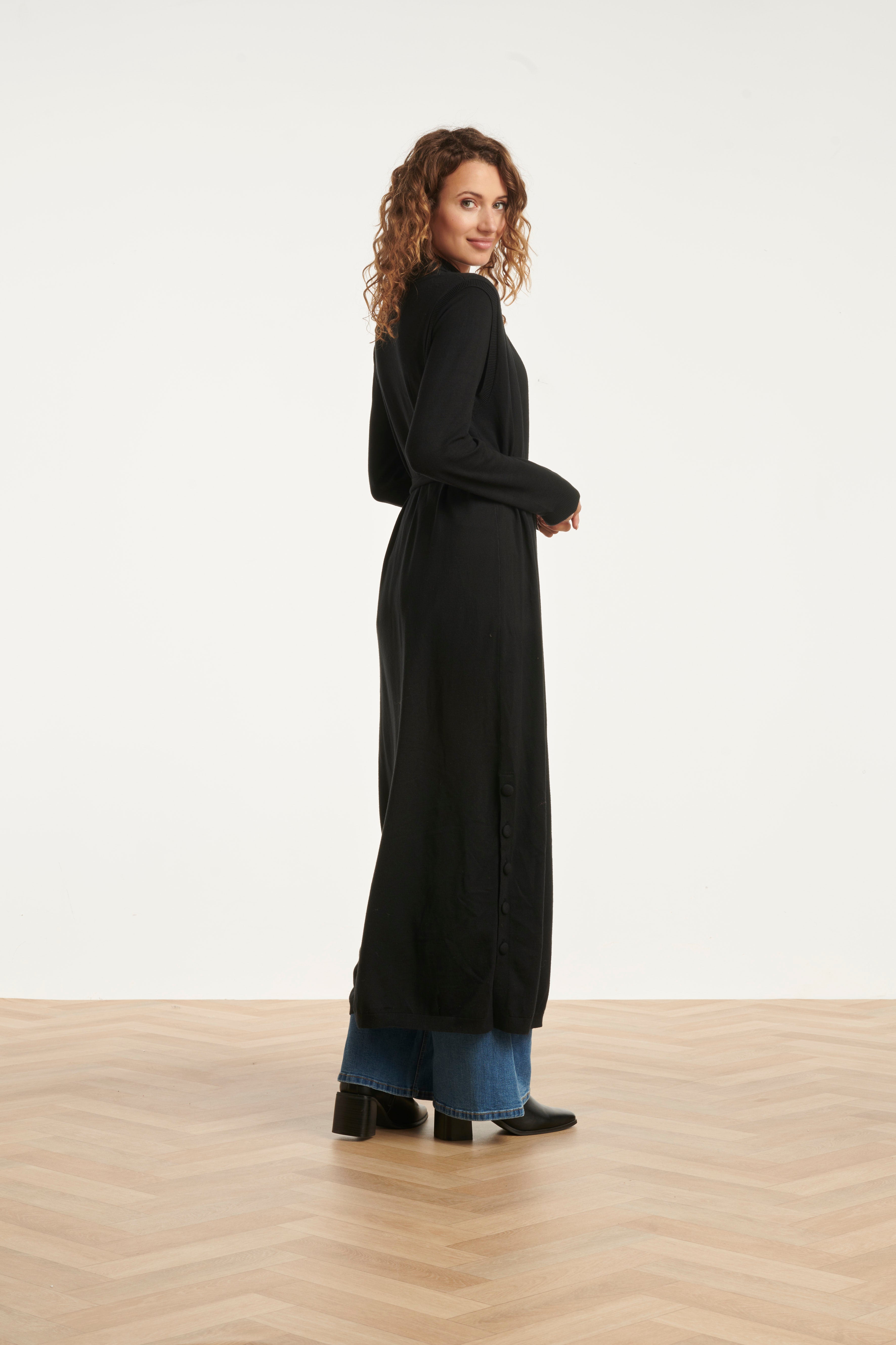Damesgilet Met Lurex | Black