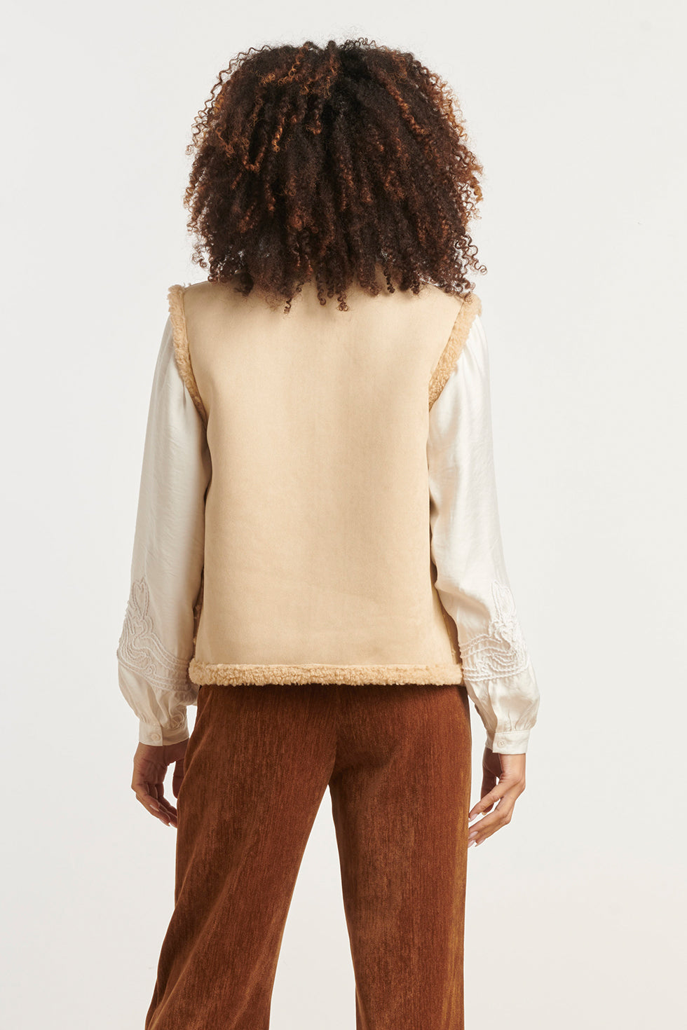Dameslammy Gilet | Sand