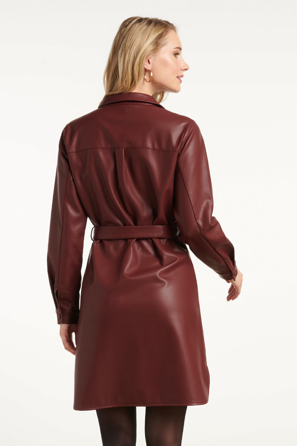 Damespu Shirtjurk | Bordeaux