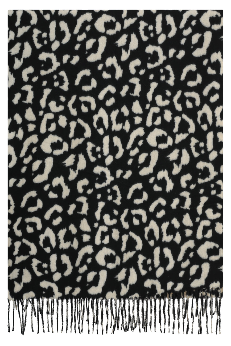 Dierenprint Sjaal In Offwhite En Zwart | Offwhite-Black