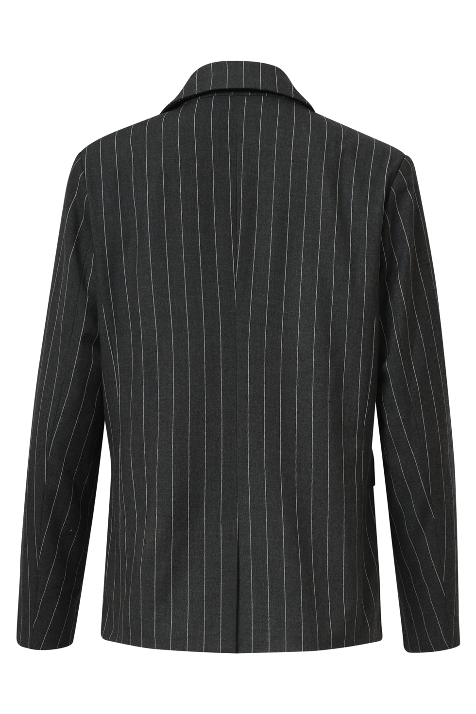 Grijs En Wit Pinstriped Blazer | Grey-White