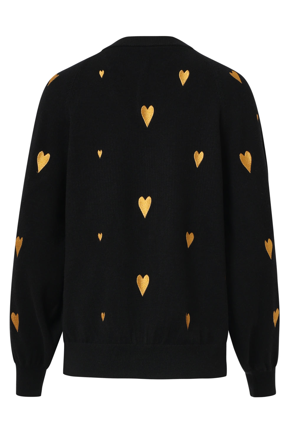 Haartjes Knit Top Zwart Met Goud | Black - Gold