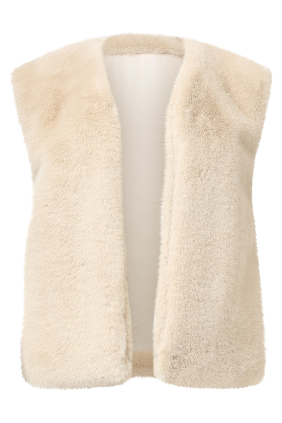 Imitatiebont Gilet In Zand | Sand