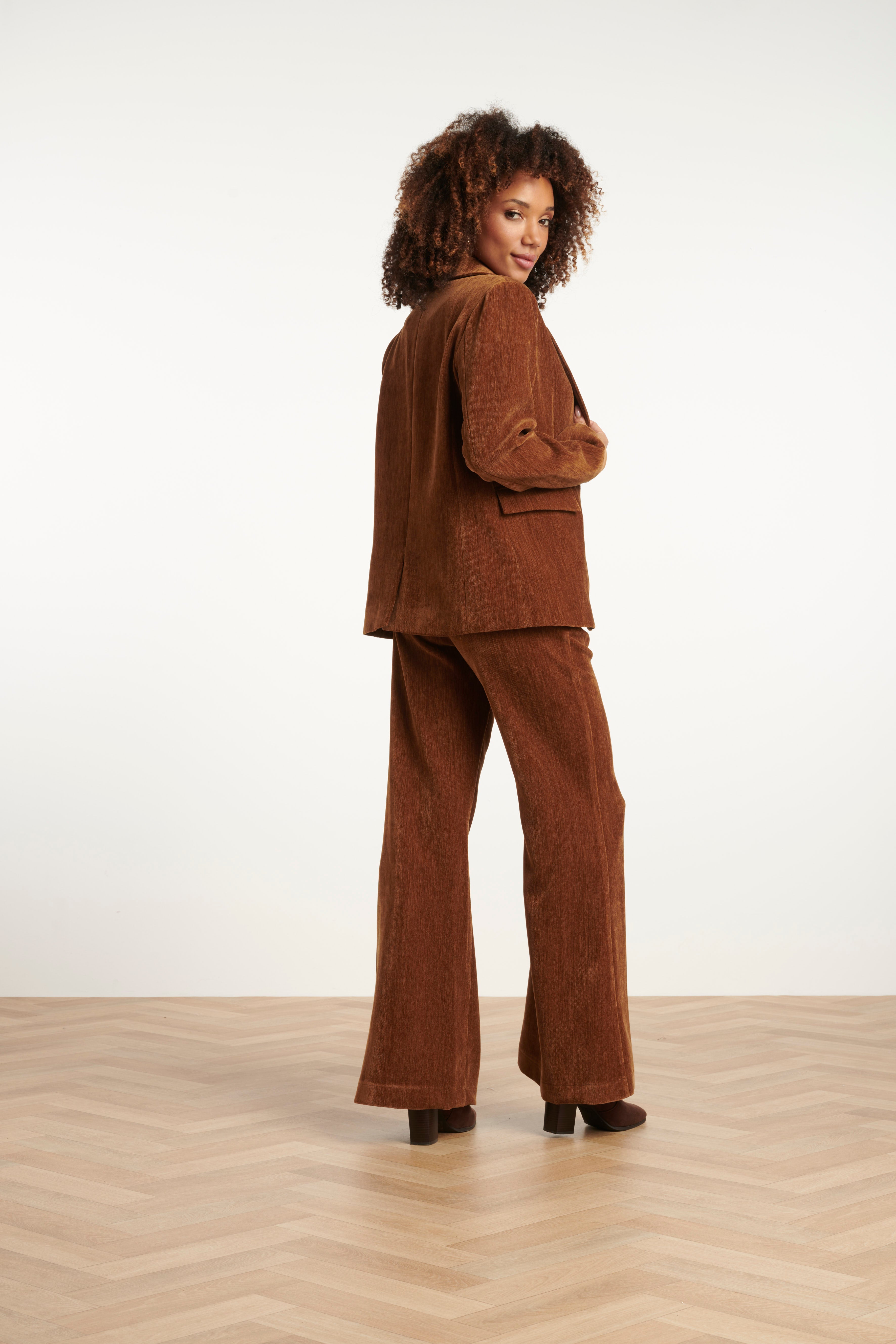 Retro Chic Bruine Blazer | brown