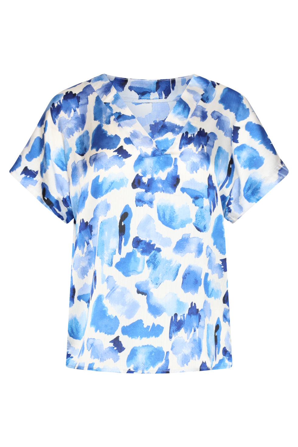 S25365, Tops | White-Blue