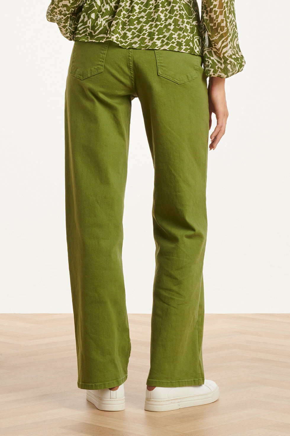 Wide Leg Jeans | Army