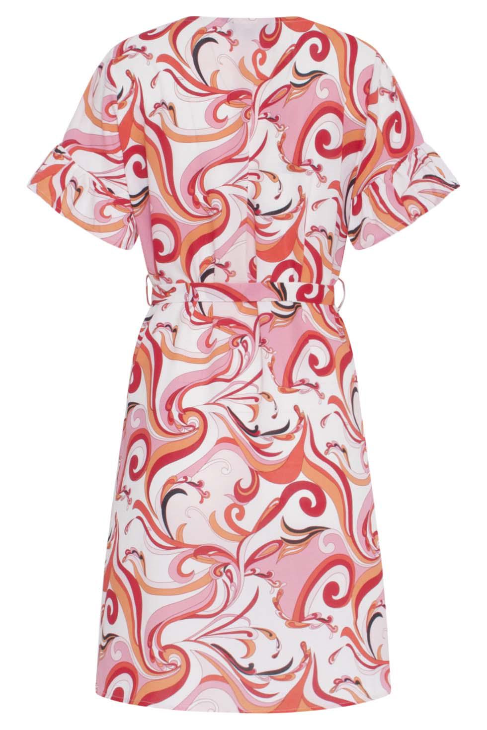 22420 Short Designable Pink And White Mini Dress