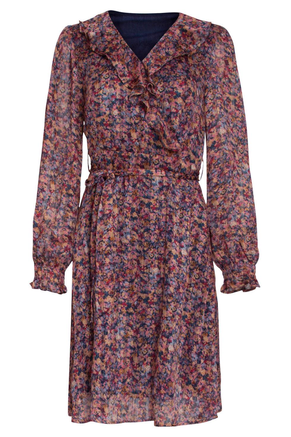 22503 Ruffle Jurk Ditsy Bloemprint