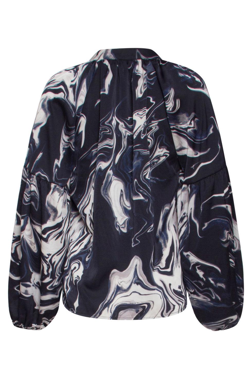 22513 Top Lange Mouwen Marbleprint