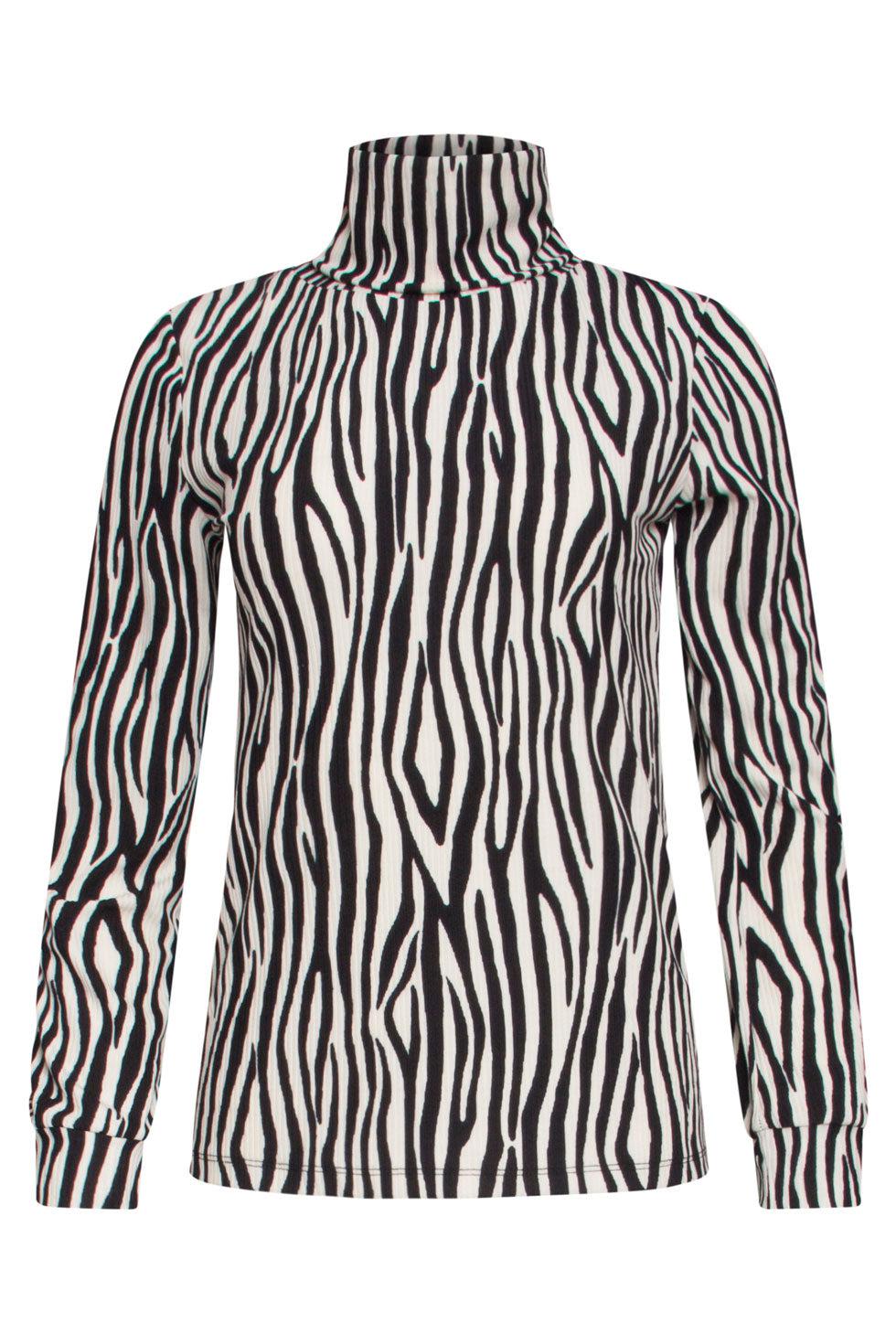 22529 Stretch Top Col Zebraprint