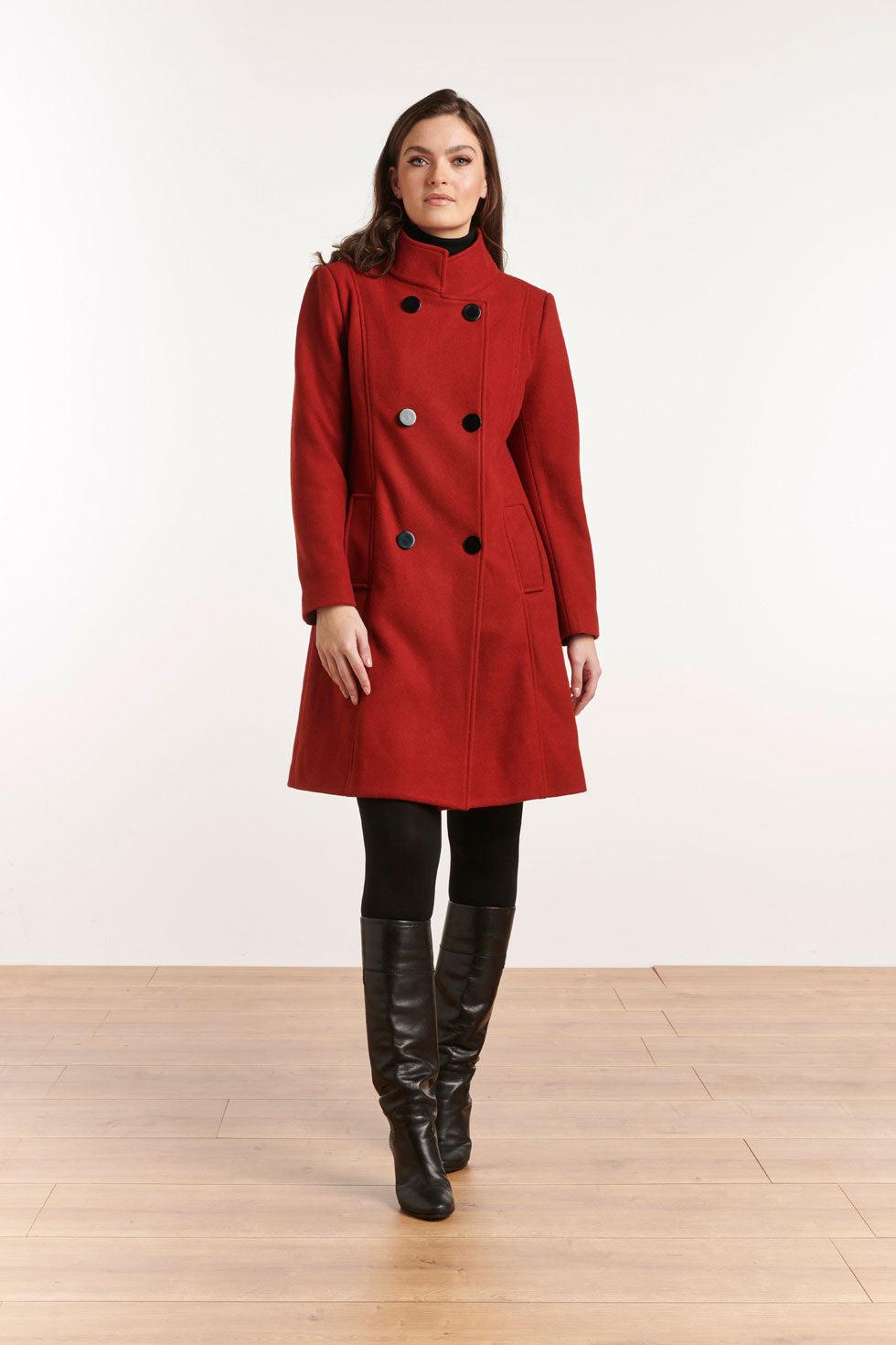 22560 Jas Halflang Wol Rood