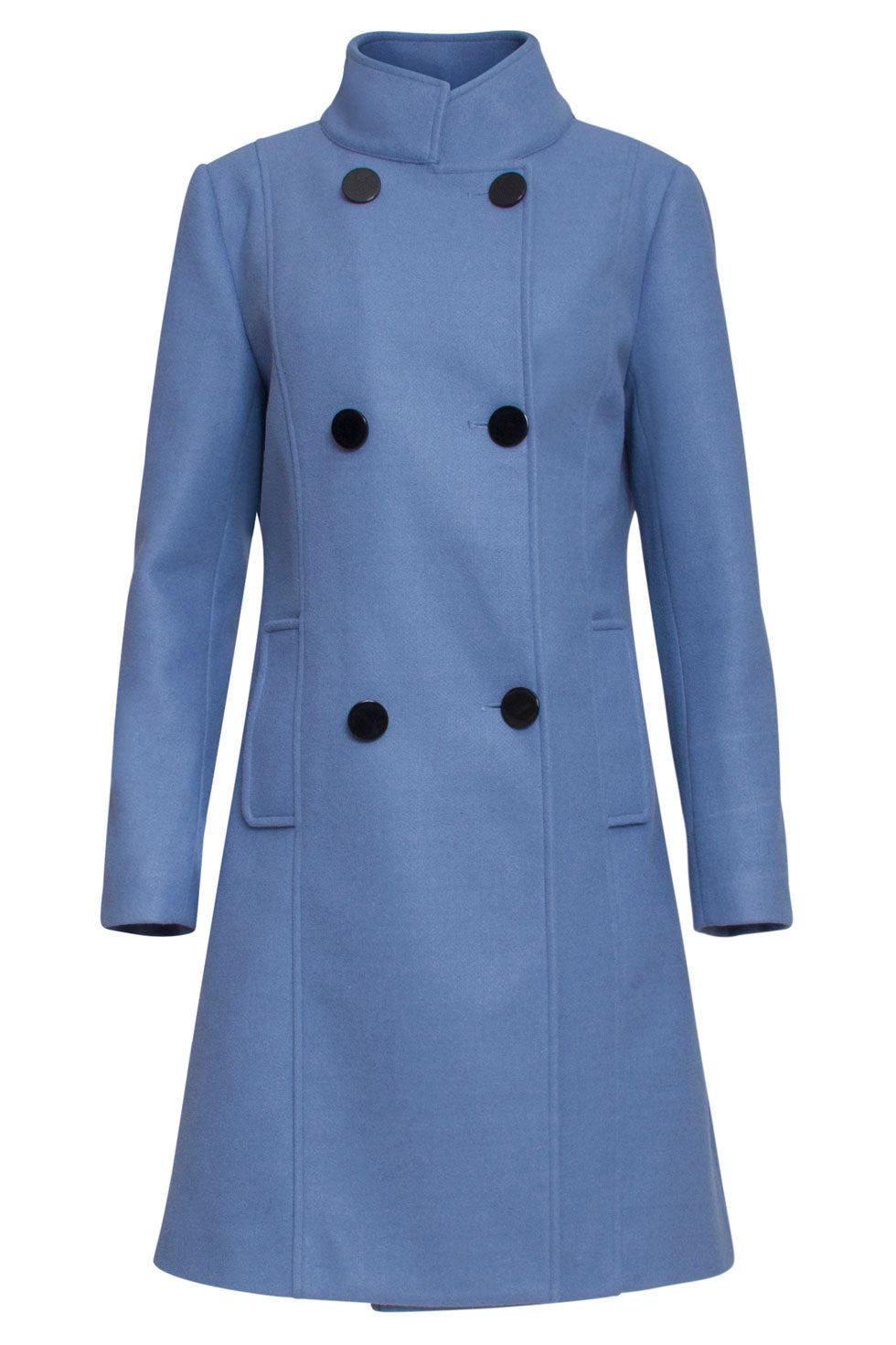 22561 Jas Halflang Wol Blauw