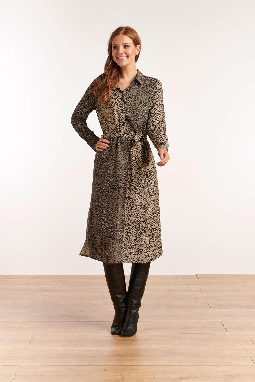 22617 Blousejurk Dieren Print Ecovero