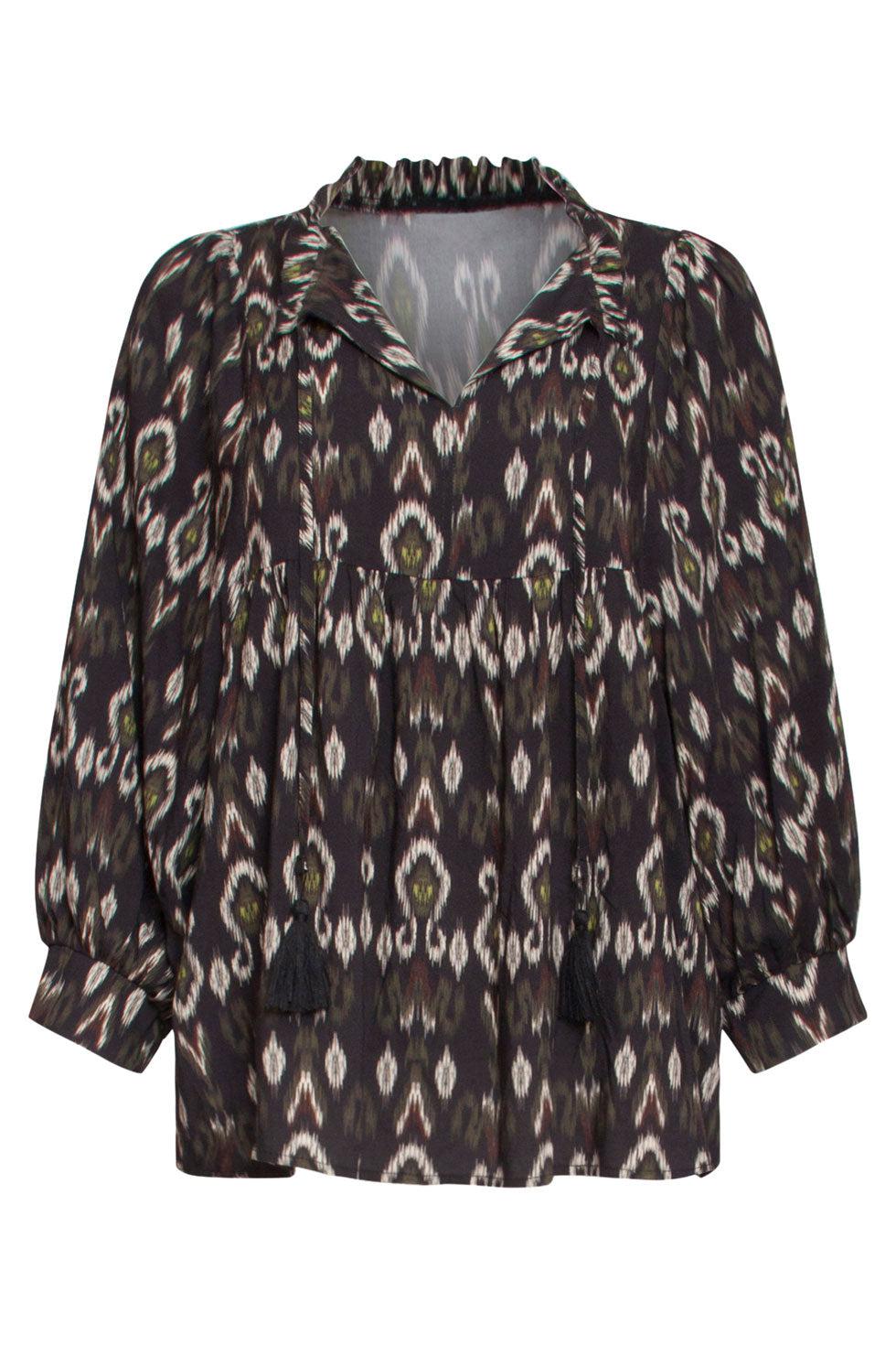 22621 Bohemian Top Aztec Print