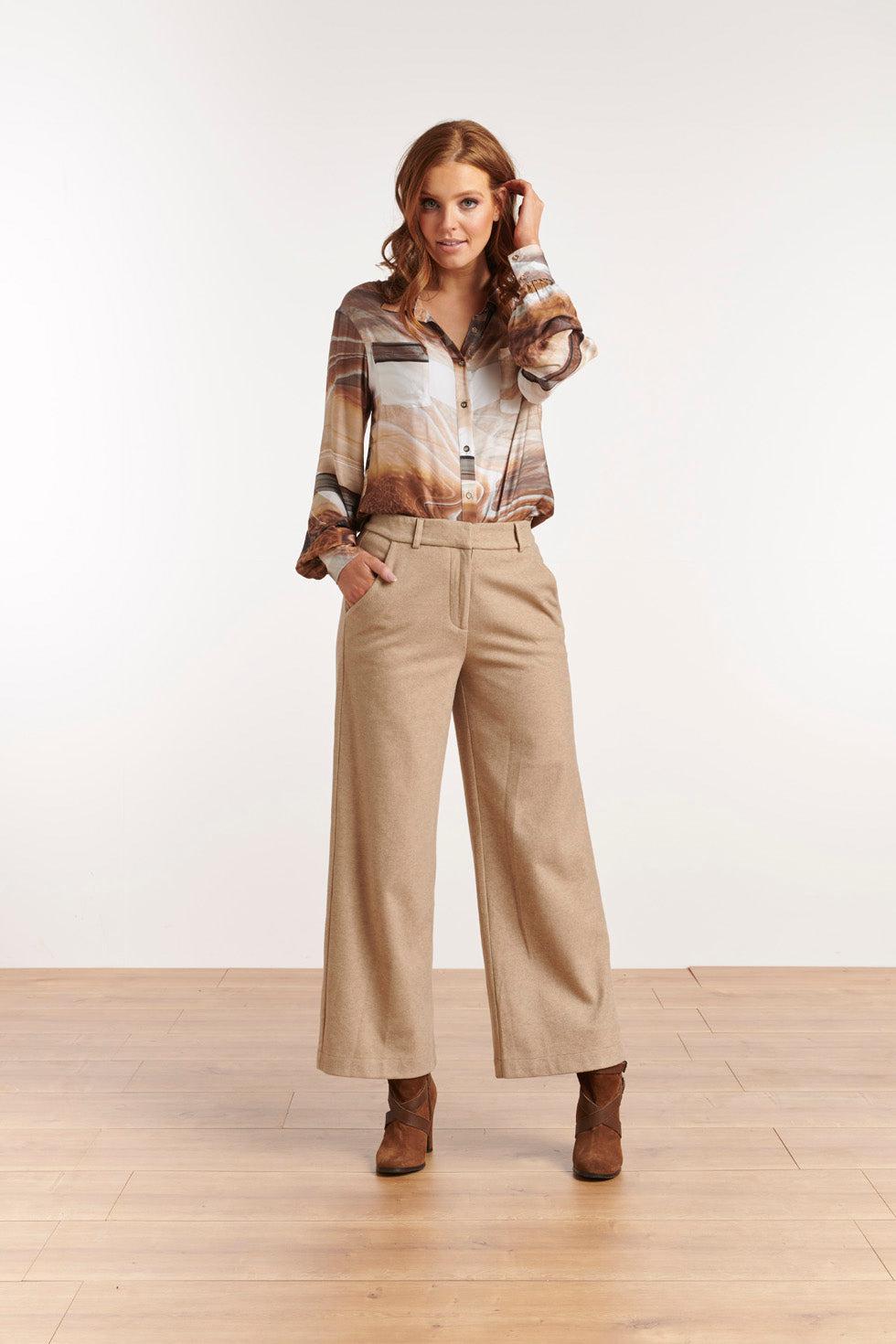 22637 Blouse Print Marble