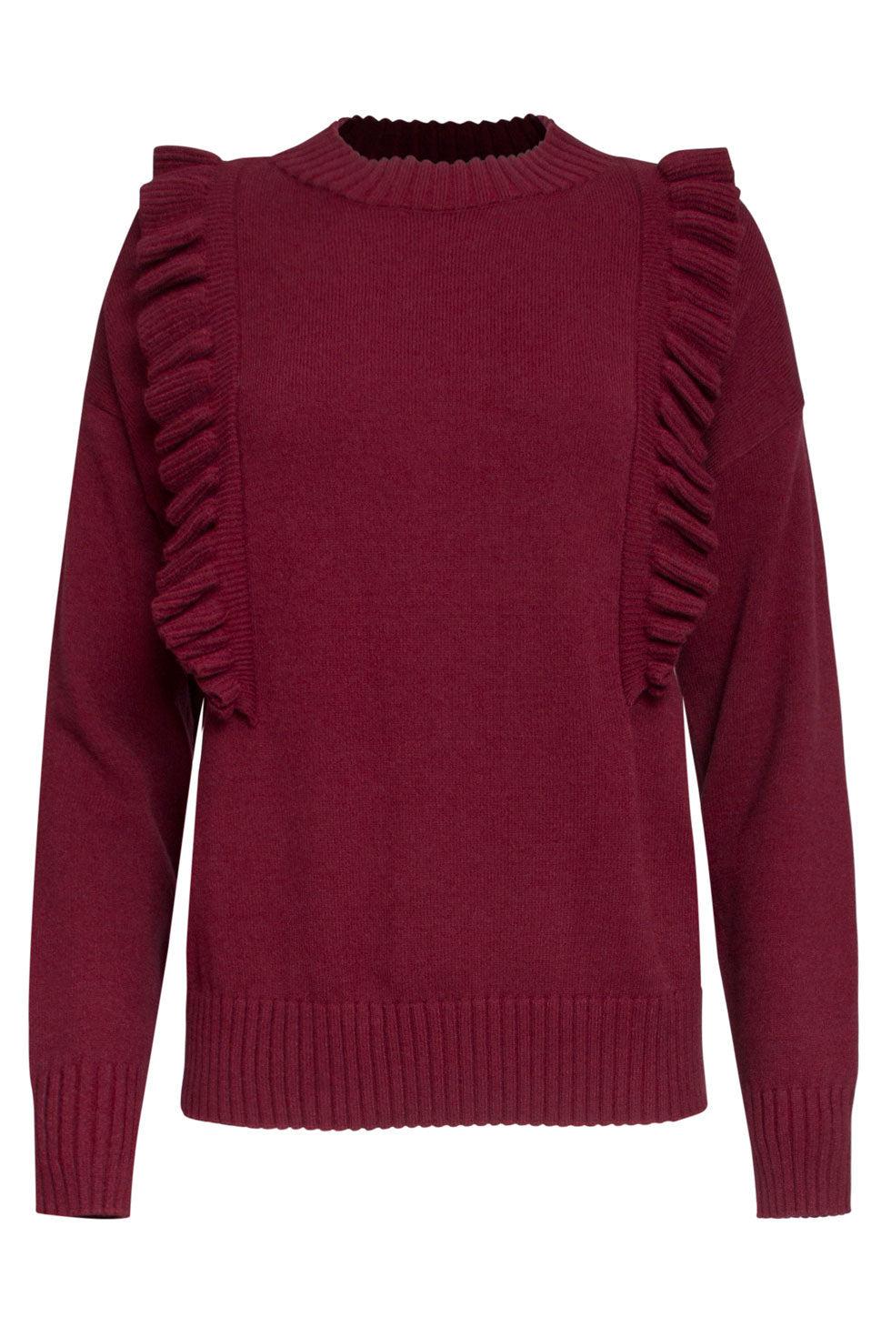 22680 Trui Ruffle Rood