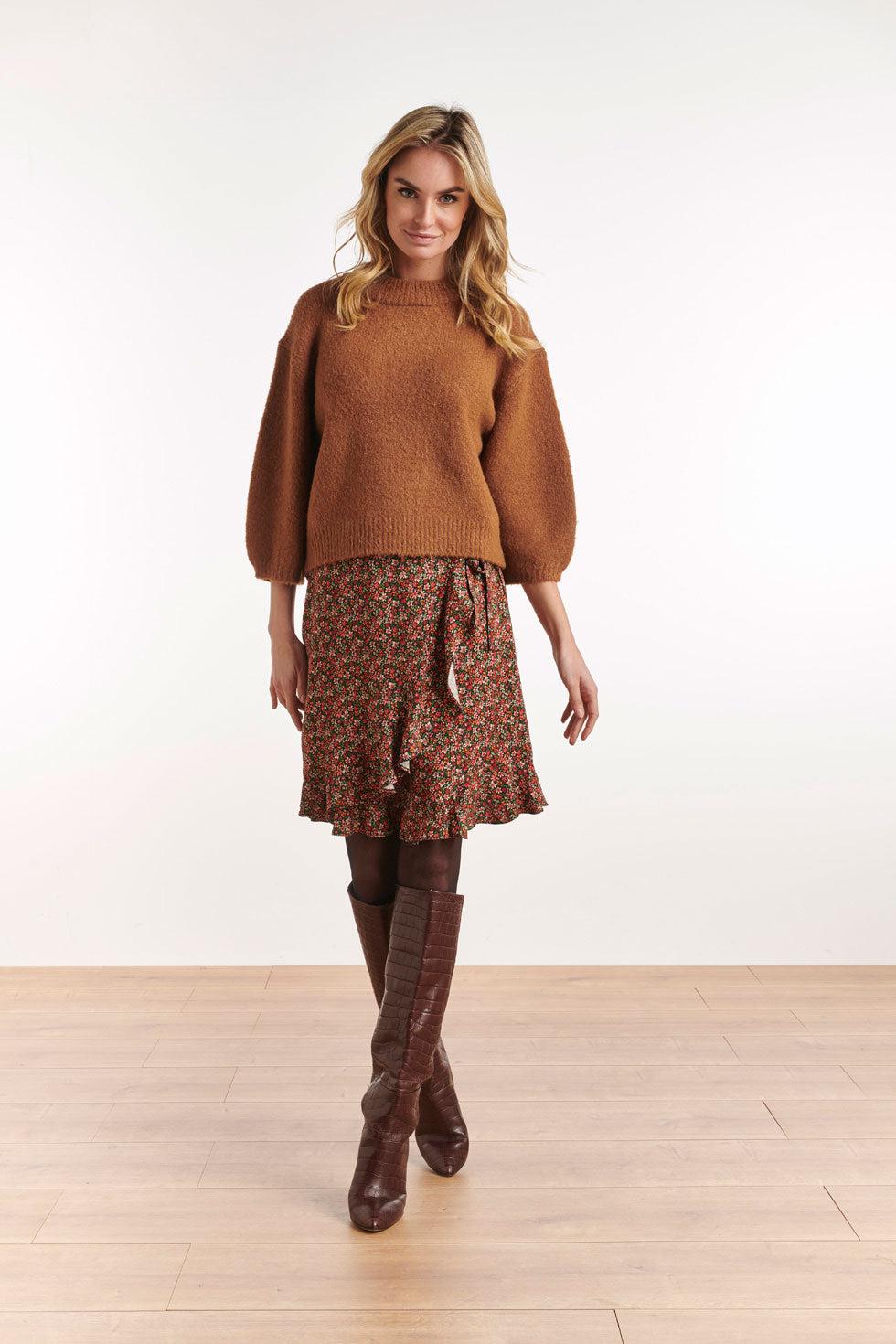 22685 Trui Pofmouw Driekwart Bruin