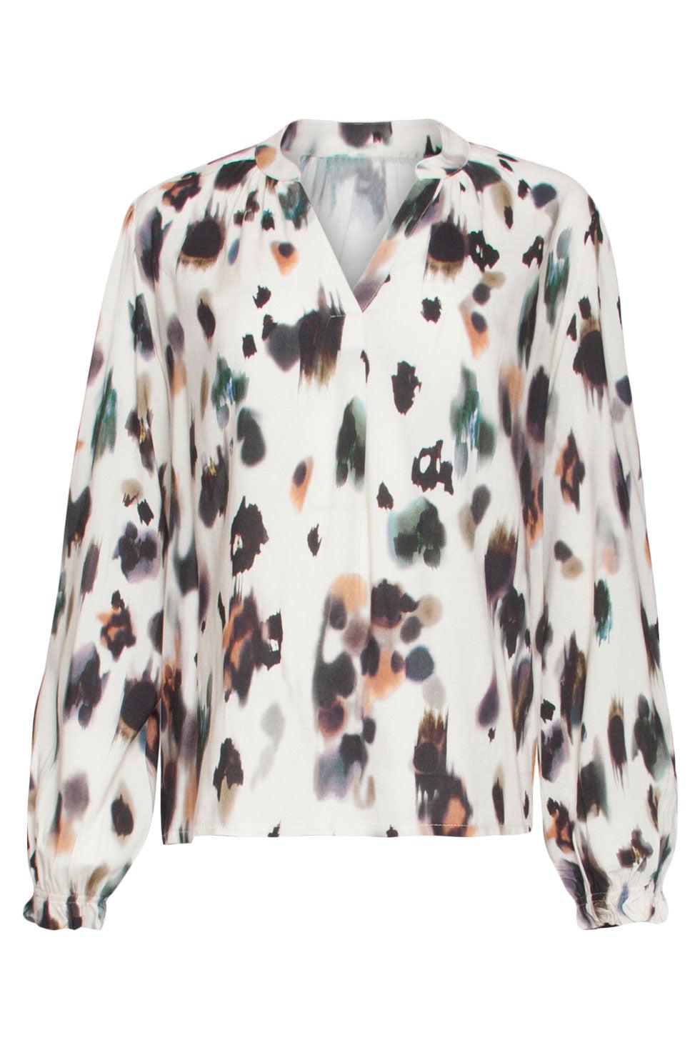 22707 Top Pofmouwen Dieren Print