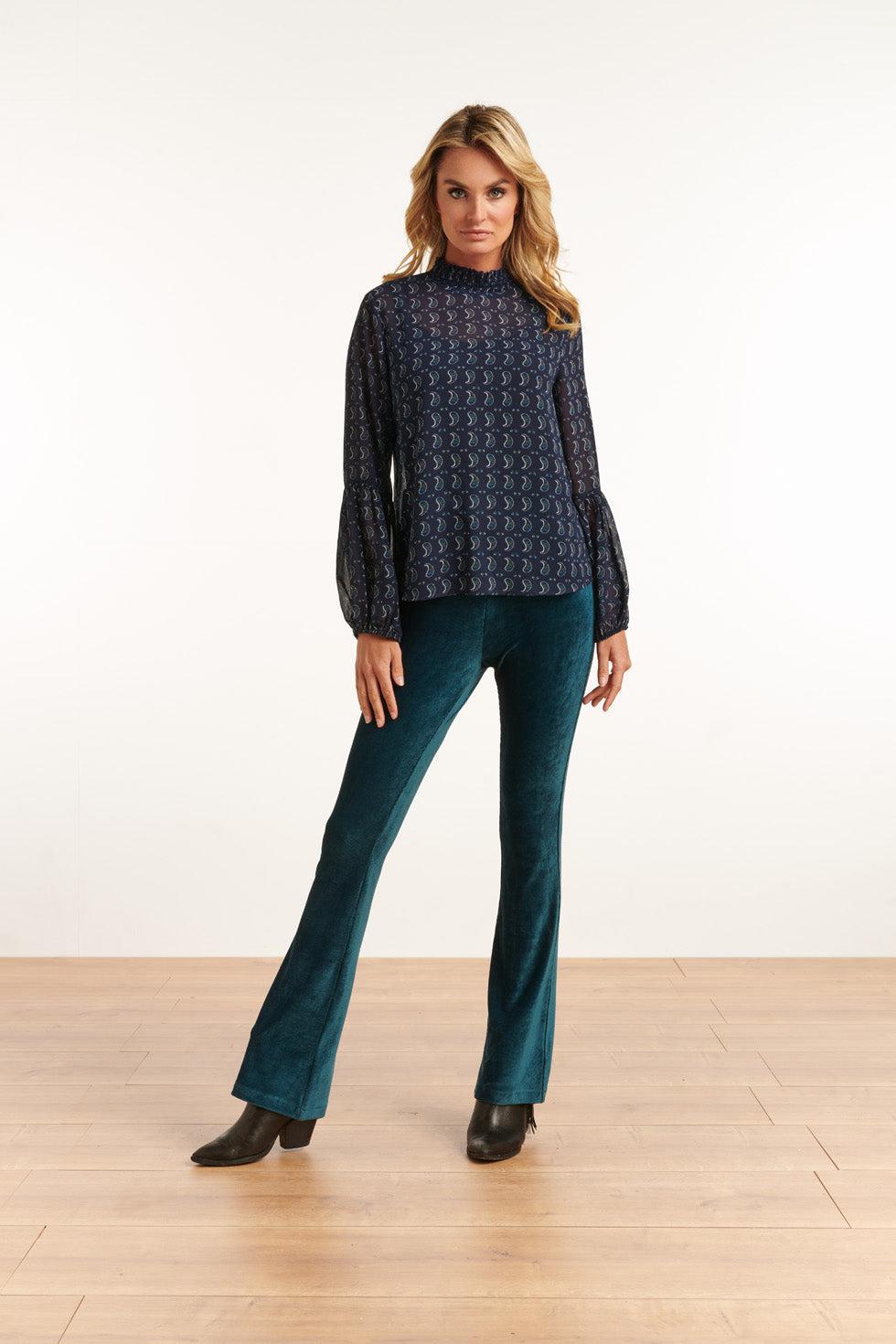 22814 Top Met Paisley Print