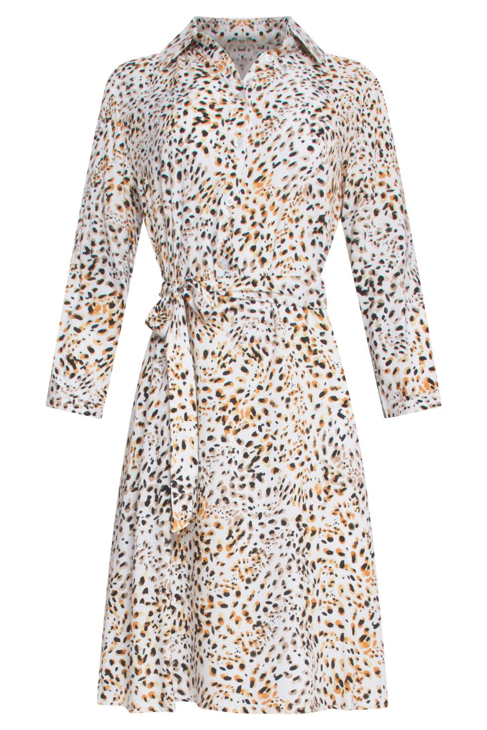 23031 Blouse Jurkanimal Print | White-Multicolour