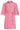 23039 Women's Stylish Casual Pink Red Collar Shirt Dress | Pink - Red