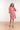 23039 Women's Stylish Casual Pink Red Collar Shirt Dress | Pink - Red