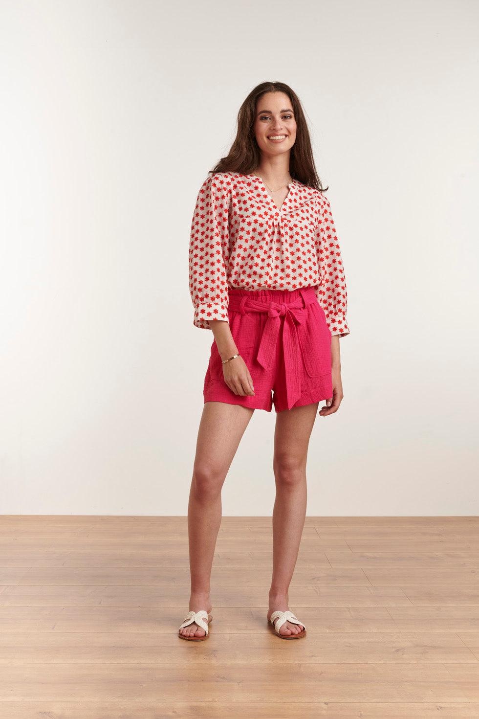 23053-445 Casual Shortknal | Fuchsia