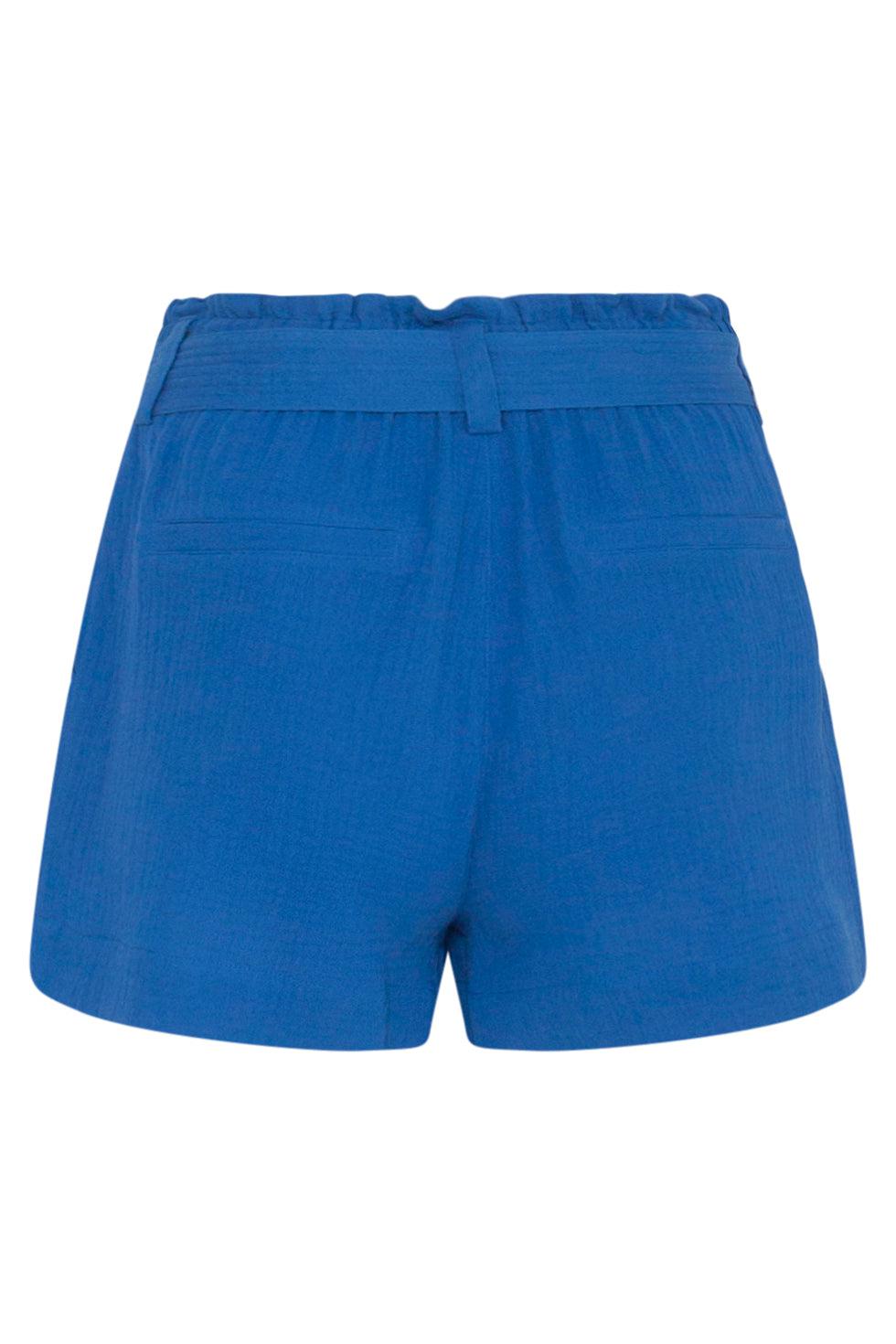 23053-625 Gathered Waist Wide-Legged Pocketed Shorts