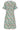 23104 Vrouwen Vintage Strandbloem Jurk Met Korte Mouwen | White - Muticolour