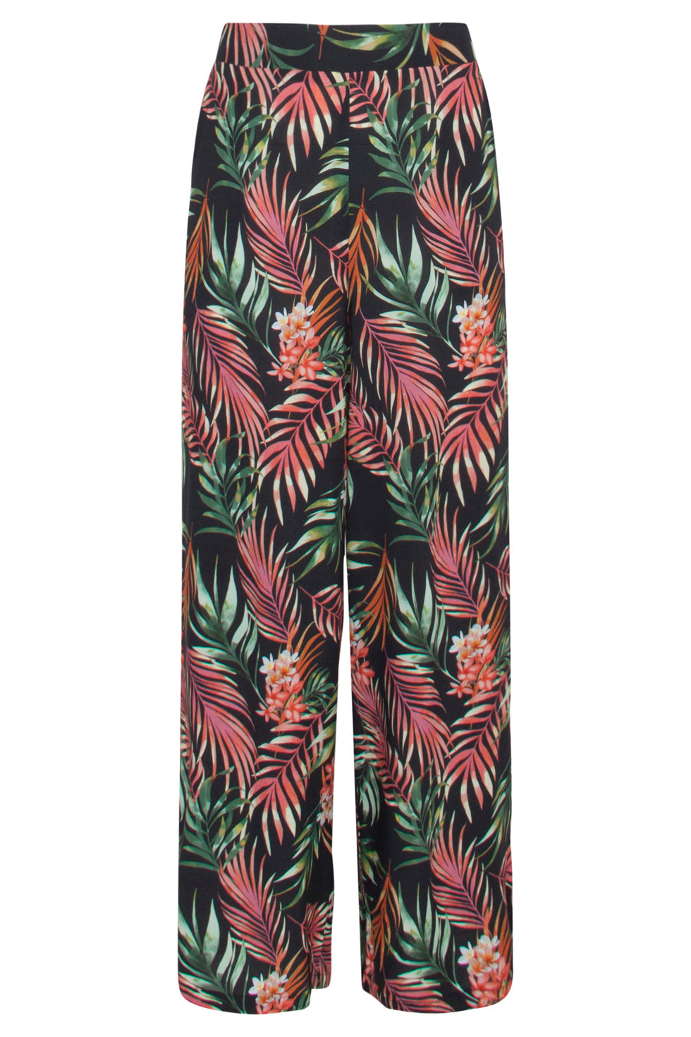 23110 Women's Summer Browse Print Loose Fit Pants | Black - Muticolour