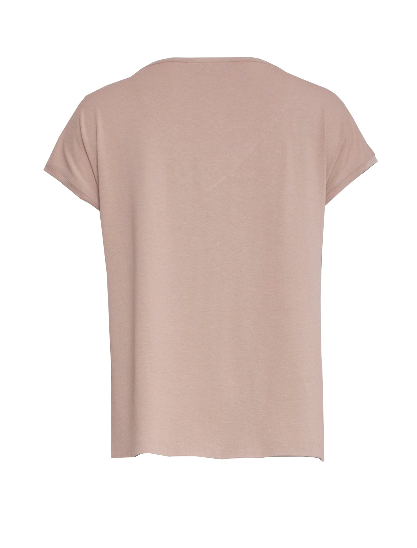 23161 Hoogwaardige Bladprint Losse Tuniek Top | Sand-Multicolour